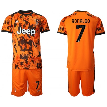Billiga Fotbollströjor Juventus Cristiano Ronaldo 7 Barn Tredje tröja 2020/21 Kortärmad